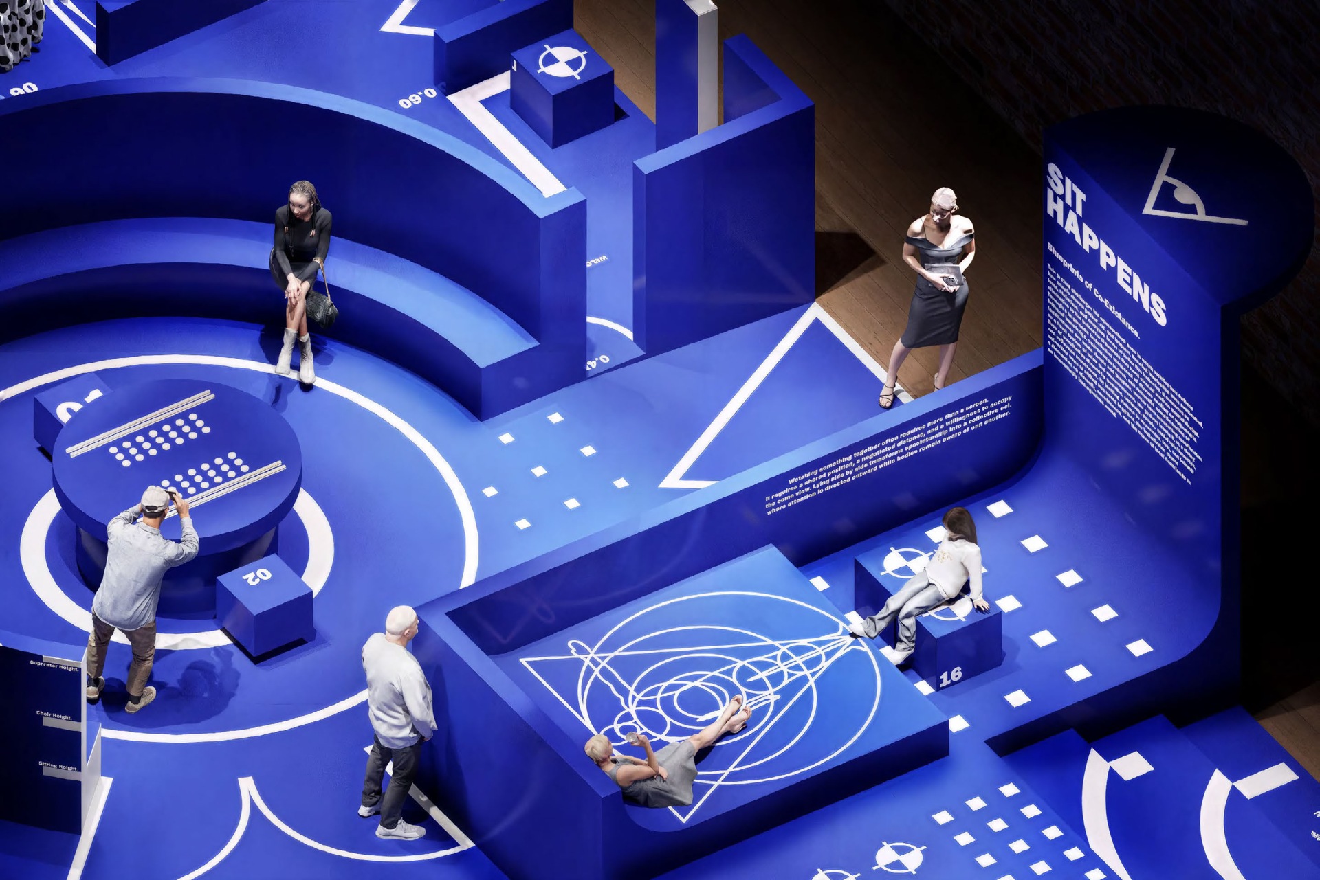 Sit Happens: Blueprints of Co-Existence — Circular seating and graphic notations