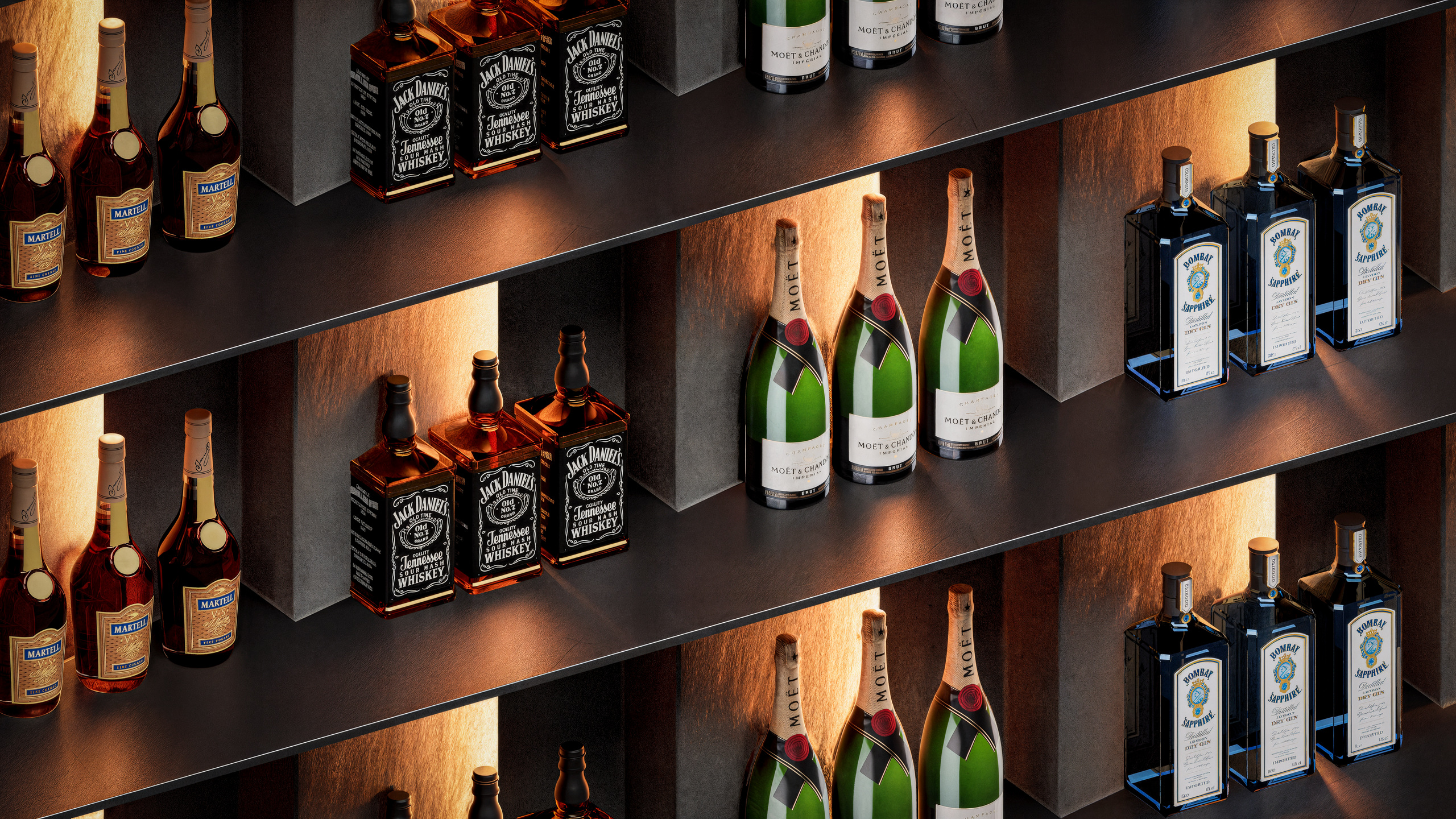 Beton Vienna — Display shelving detail