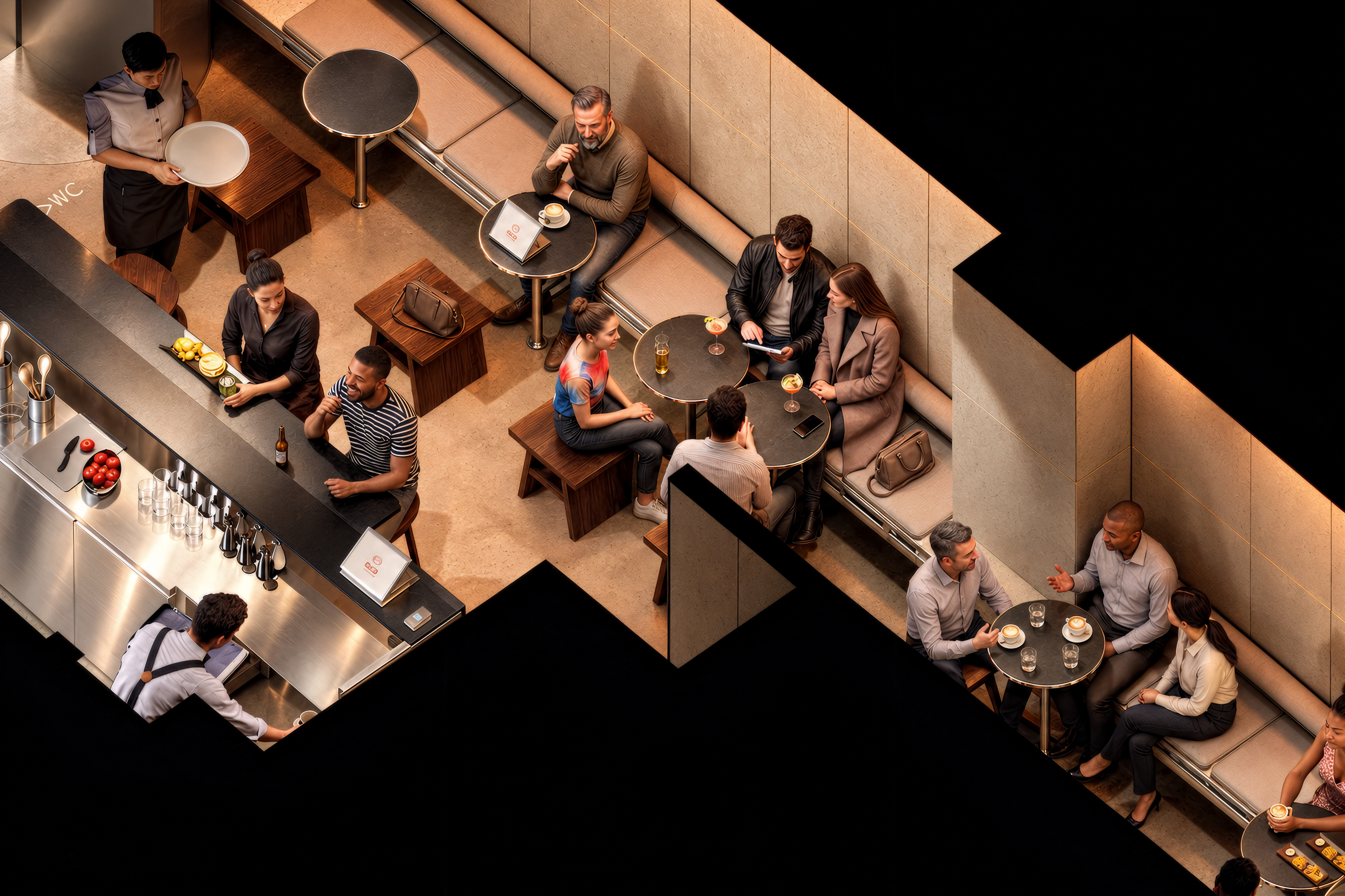 Bager Nişantaşı — Flexible linear seating arrangement